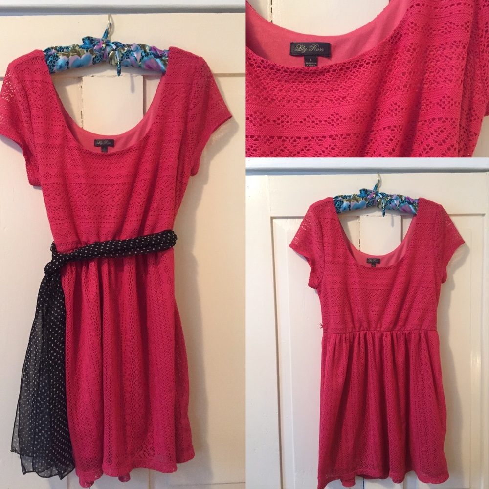 Lily rose lace skater dress